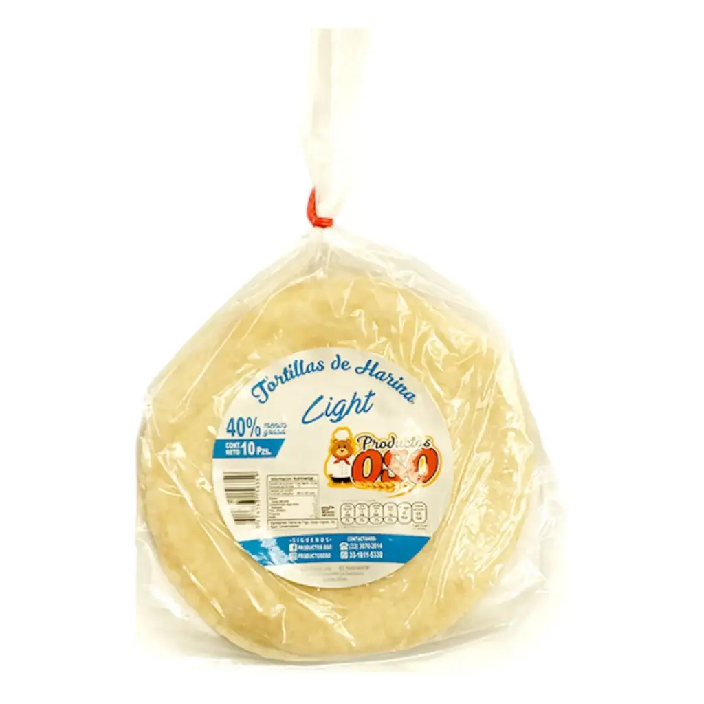 TORTILLA LIGHT OSO 10 PZ