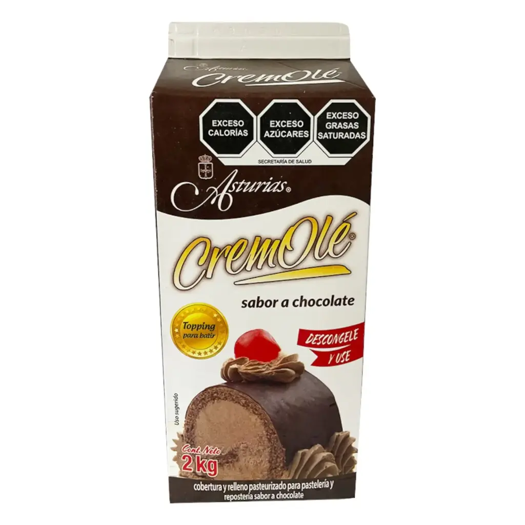 [CREOLESAB AS-2L] CREAM OLE SABOR CHOCOLATE ASTURIAS 2 LT