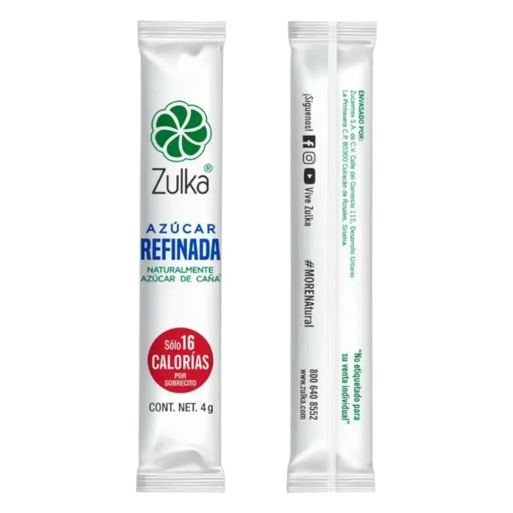 [AZUREFZUL 10-1000PIEZA] AZUCAR REFINADA ZULKA CAJA 1000 PZS