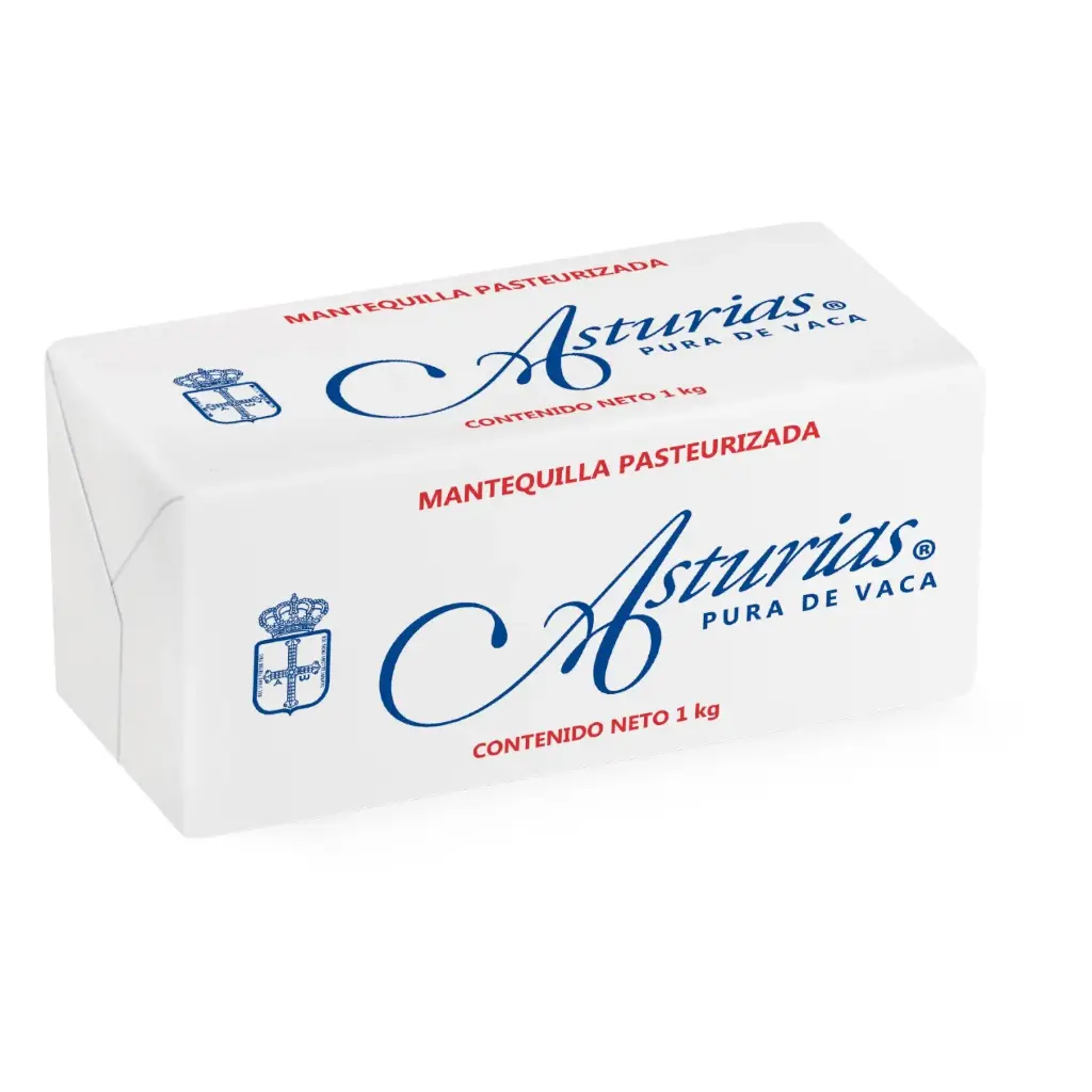 [MANPASAST KG-1KG] MANTEQUILLA PASTEURIZADA ASTURIAS 1 KG