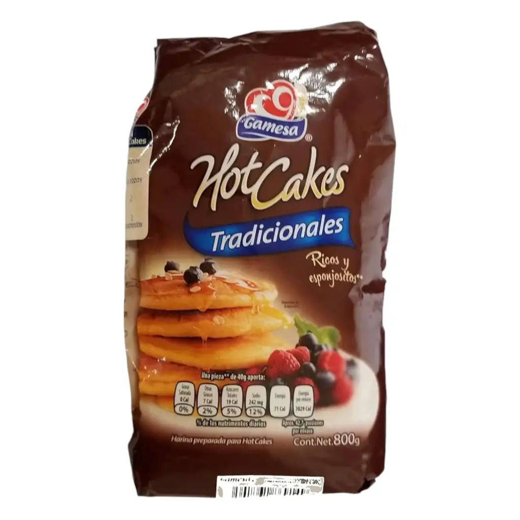 HARINA HOT CAKE TRADICIONAL GAMESA 800 G
