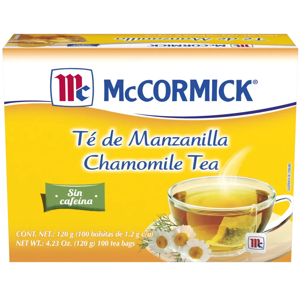TE DE MANZANILLA MCCORMICK 120 G 100/1.2G