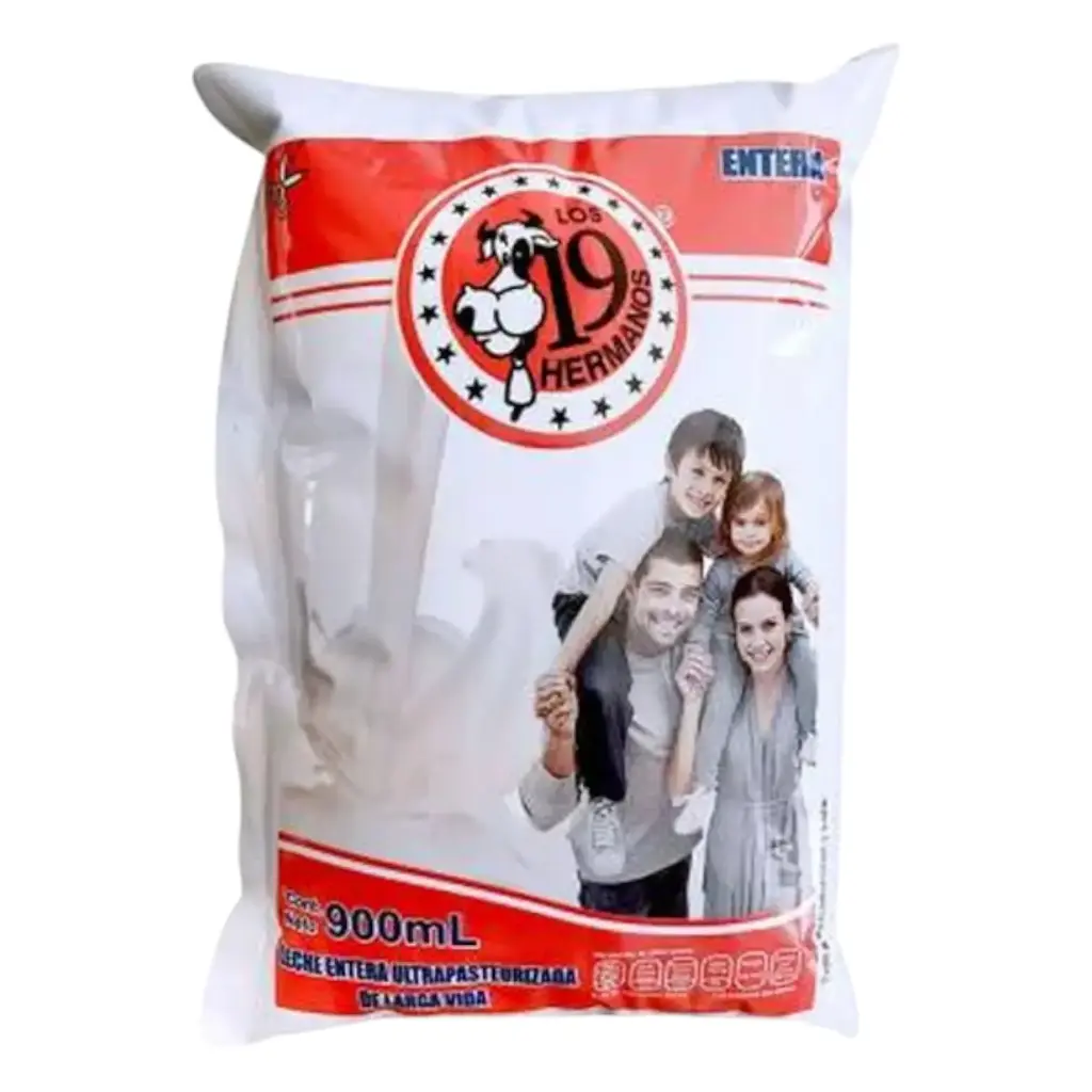 LECHE ENTERA BOLSA 19 HERMANOS 1 L
