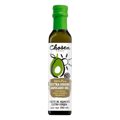 [ACEAGUEXT CH-250ML] ACEITE AGUACATE EXTRA VIRGEN CHOSEN FOODS INES 250 ML