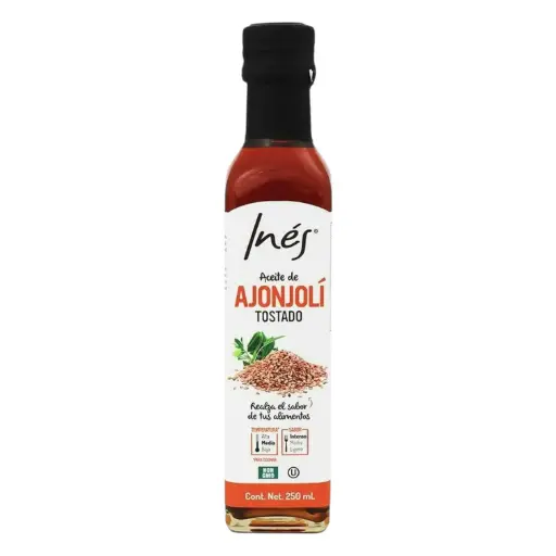 [ACEAJOTOS 25-250ML] ACEITE AJONJOLI TOSTADO INES 250 ML