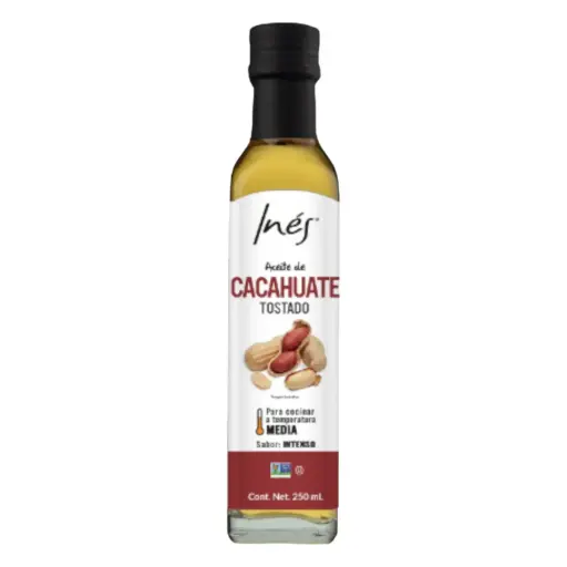 [ACEDECAC IN-250ML] ACEITE DE CACAHUATE TOSTADO INES 250 ML