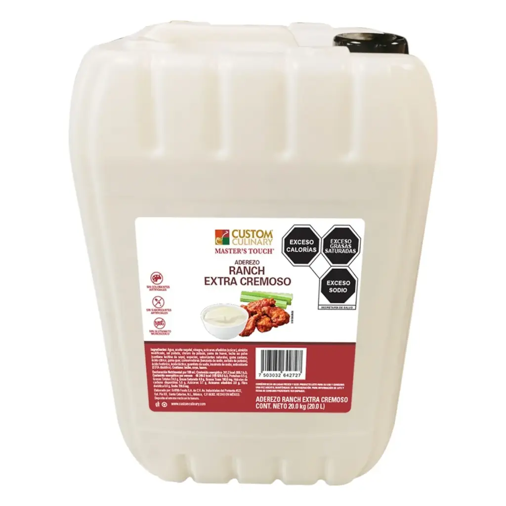 ADEREZO RANCH CUSTOM CULINARY BIDON 20 KG | Super Cremeria Central