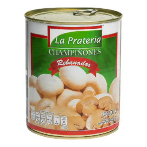 [CHAREBLA 2.-2.85KG] CHAMPIÑON REBANADO LA PRATERIA 2.85 KG