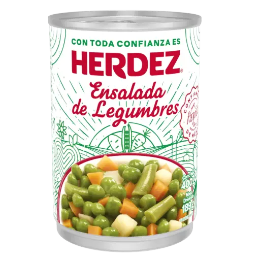 [ENSDELEG 40-400G] ENSALADA DE LEGUMBRES HERDEZ 400 G