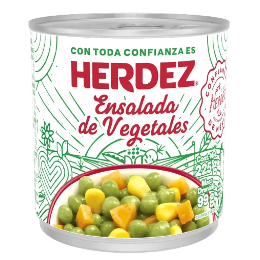 [ENSDEVER 22-220G] ENSALADA DE VERDURAS HERDEZ 220 G