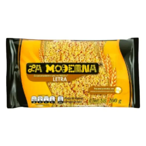 [PASLETLA 20-200G] PASTA LETRA LA MODERNA 200 GRS