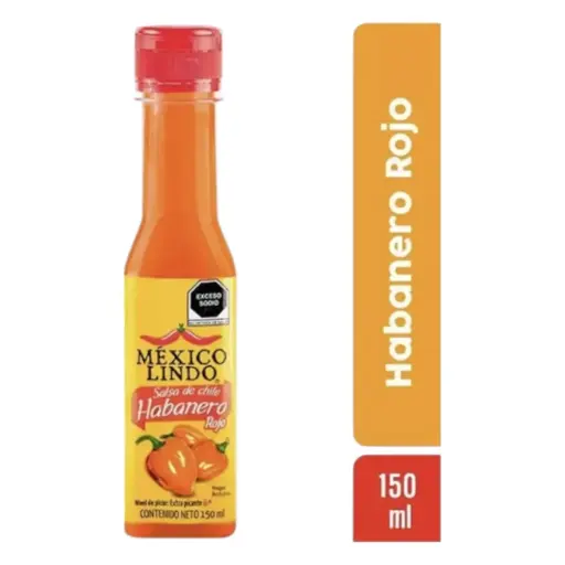 [SALHABROJ LI-150ML] SALSA HABANERO ROJO MEXICO LINDO 150 ML