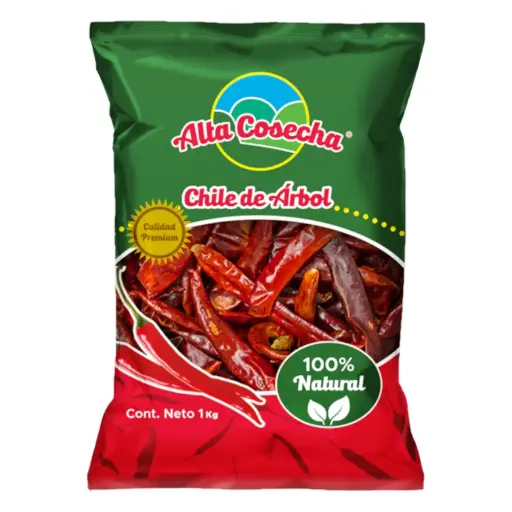 [CHIARBALT 1-1KG] CHILE ARBOL ALTA COSECHA 1 KG