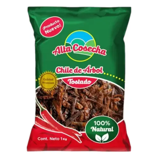 [CHIARBTOS CO-900G] CHILE ARBOL TOSTADO ALTA COSECHA 900 G