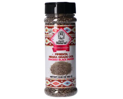 [PIMNEGQUE NA-62G] PIMIENTA NEGRA QUEBRADA SAZON NATURAL 62 G