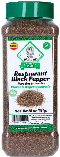 [PIMNEGQUE NA-511G] PIMIENTA NEGRA QUEBRADA SAZON NATURAL 511 G