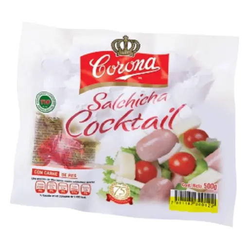 [SALCOCCOR GR-500G] SALCHICHA COCKTATIL CORONA 500 GR