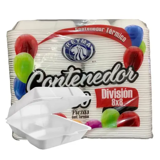 [CON8X CO-50PIEZA] CONTENEDOR 8 X 8 CON DIVISIÓN REYMA 50 PZ