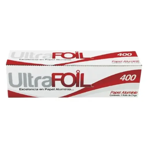 [ROLDEPAP 40-400MTS] ROLLO DE PAPEL ALUMINIO 400 MTS