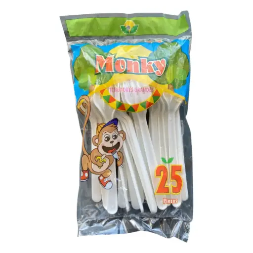 [TENMON25-25PIEZA] TENEDOR MONKY 25 PZ
