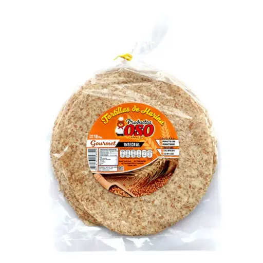[TORINTOSO PZ-10PIEZA] TORTILLA INTEGRAL OSO 10 PZ