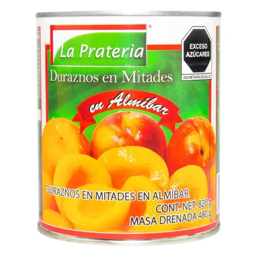 [DURMITPRA G-820G] DURAZNO MITADES PRATERIA 820 G