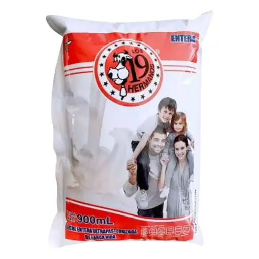 LECHE ENTERA BOLSA 19 HERMANOS 1 L